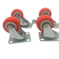 2" (50mm) Heavy Duty Swivel Castor Wheels - 4 Piece Set